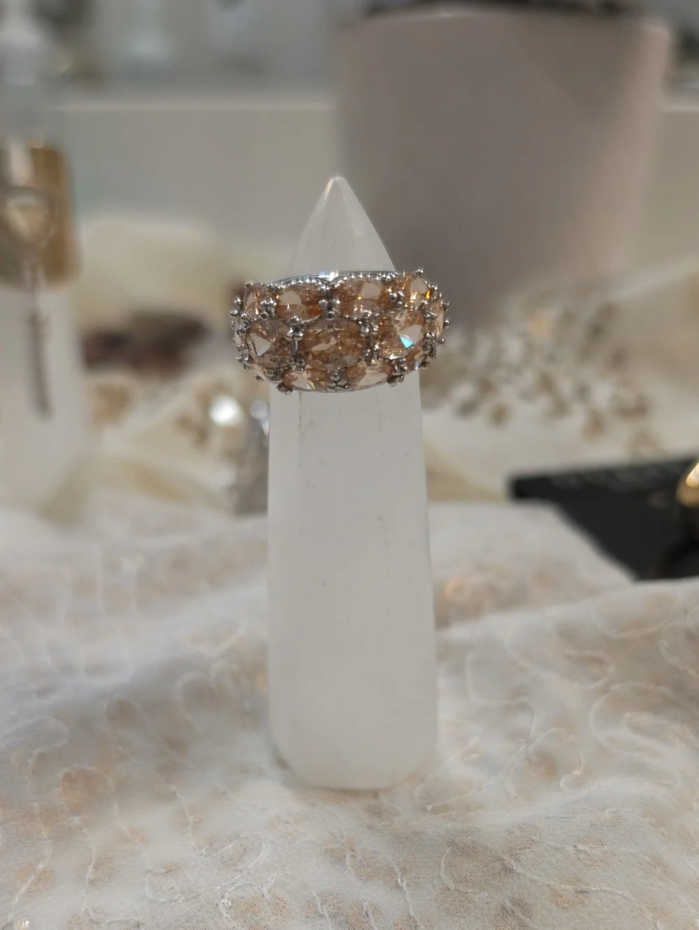 Glam Ring Bundle Of 5 Gold/silvertone Rings